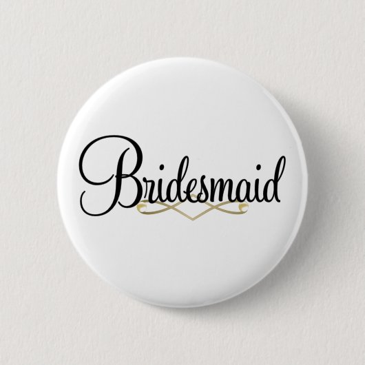 Bridesmaid Ronde Button 5,7 Cm (Voorkant)