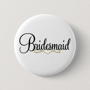 Bridesmaid Ronde Button 5,7 Cm