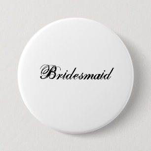 Bridesmaid Ronde Button 7,6 Cm