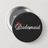 Bridesmaid Ronde Button 7,6 Cm (Voorkant /achterkant)
