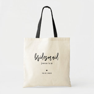 Bridesmaid Sac fourre-tout De Script Moderne Sim