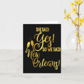 Bridesmaid Shirt Bachelorette She Said Yes We New Kaart (Gele Bloem)