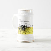 Bridesmaid Stein - Geel Bierpul (Voorkant links)