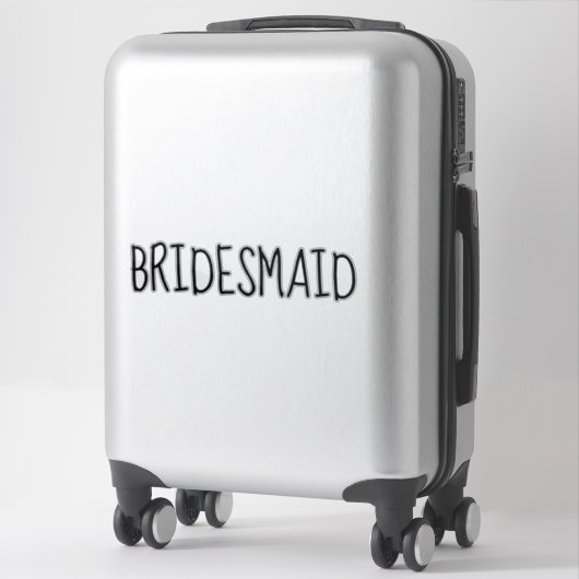 Bridesmaid Sticker Aangepast (Koffer)