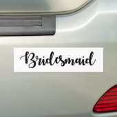 Bridesmaid Sticker Eenvoudig handgeschreven letter (Op auto)