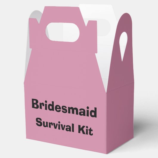 Bridesmaid Survival Kit Box Bedankdoosjes (Geopend)