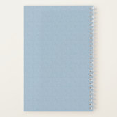 Bridesmaid Textured Dusty Blue Typographic Notitieboek (Achterkant)