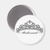 Bridesmaid Tiara Magnet (Recto/Verso)