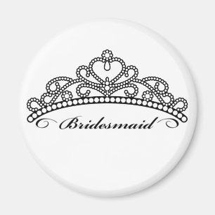 Bridesmaid Tiara Magnet Magneet