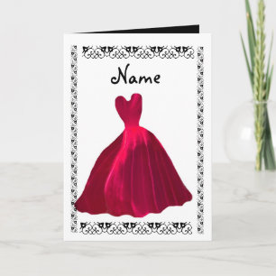 BRIDESMAID Uitnodiging - ROOS RED Velvet Gown