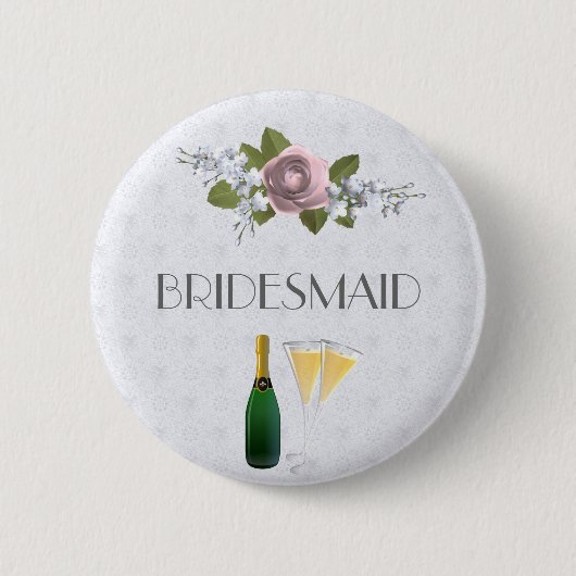 Bridesmaid van de Button van de bruiloft (Voorkant)