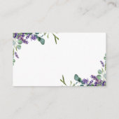 Bridesmaid van Lavender Hartelijk dank Informatiekaartje (Achterkant)