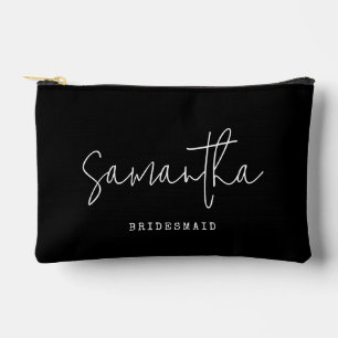 Bridesmaid Voorstel Aangepaste Naam Script Zwart W Etui