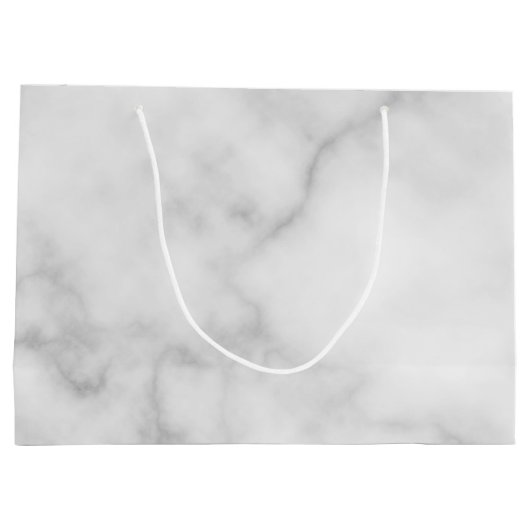 Bridesmaid-voorstel | Elegant Marble Script Groot Cadeauzakje (Achterkant)