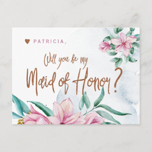 Bridesmaid voorstel zal je mijn bruidsmeisje van e briefkaart