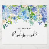 Bridesmaid-voorstel zal je zijn mijn Bridesmaid Ch Sparkling Wijnetiket (Enkel label)