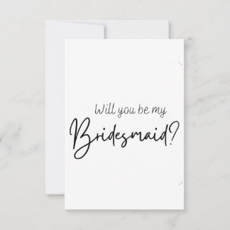 Bridesmaid-voorstelkaart Save The Date