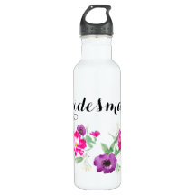 Bridesmaid Waterverf Flowers Water