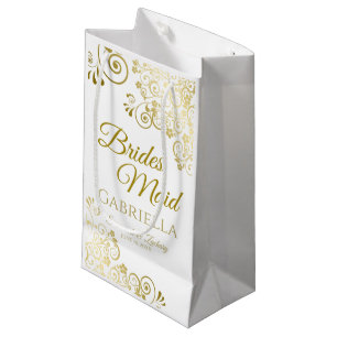 Bridesmaid Weddenschap Gift Bag Small Klein Cadeauzakje