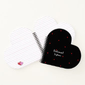 Bridesmaid Weddenschap Red Heart Pattern Cool Gift Notitieboek (Binnen)