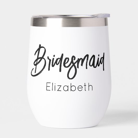 Bridesmaid Wedding Black White (Gauche)