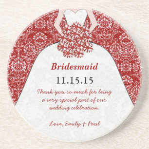 Bridesmaid Wedding Gown Onderzetters