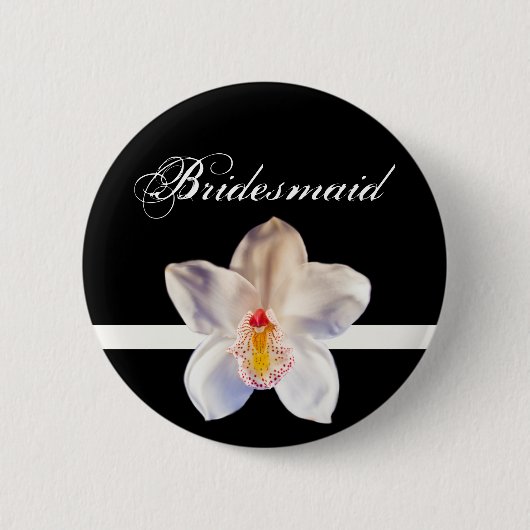 Bridesmaid Wedding ID Badge Ronde Button 5,7 Cm (Voorkant)