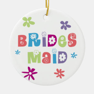 Bridesmaid Wedding Party Keramisch Ornament