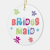 Bridesmaid Wedding Party Keramisch Ornament (Links)