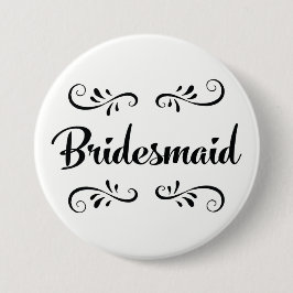 Bridesmaid Wedding Rehearsal Dinner Ronde Button 7,6 Cm