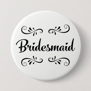Bridesmaid Wedding Rehearsal Dinner Ronde Button 7,6 Cm