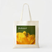 Bridesmaid Wedding Verloving Bride Canvas tas (Voorkant)