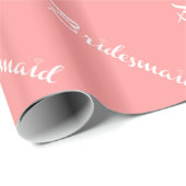 Bridesmaid White op strand Cadeaupapier (Rol Hoek)