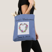 Bridesmaïde florale canvas tas (Dichtbij)