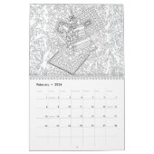 Bridesmaïde kleur van de bruiloft op persoonlijke  kalender (Feb 2026)