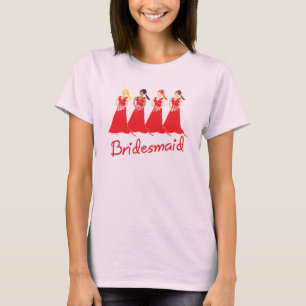 Bridesmaids Attendant Tee Shirt