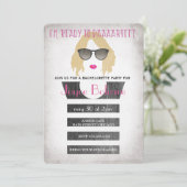 Bridesmaids bachelorette nodigmeisjes uit kaart (Staand voorkant)