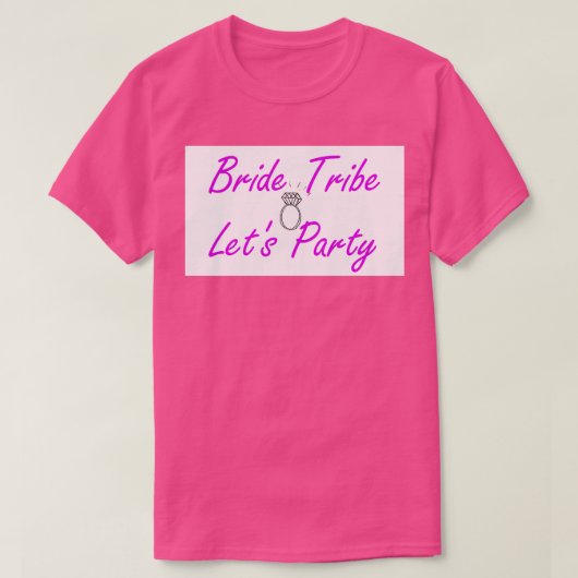 Bridesmaids Bride Tribe Bachelorette T-shirt (Design voorkant)