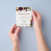 Bridesmaids brunch budget bridale doucheuitnodigin flyer (Hand)