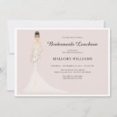 Bridesmaids Luncheon Mode Bride Invitation Kaart (Voorkant)