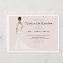 Bridesmaids Luncheon Mode Bride Invitation