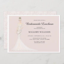 Bridesmaids Luncheon Mode Bride Invitation