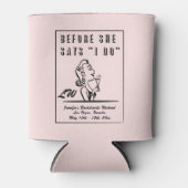 Bridesmaids Monogram - Bachelorette Party Blikjeskoeler (Voorkant)