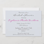 Bridesmaids Robe Douche Invitation (Dos)