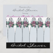Bridesmaids Robe Douche Invitation (Devant / Derrière)