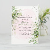 Bridesmaids Rustic Green Luncheon Invitations (Debout devant)
