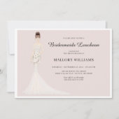 Bridesmaiers déjeuner Fashion Bride Invitation (Devant)