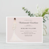 Bridesmaiers déjeuner Fashion Bride Invitation (Debout devant)