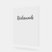 Bridesmaiers Simple Mariage Texte de typographie n (Angle)