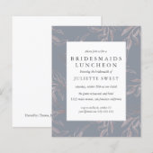 Bridesmaitres du budget déjeuner Rose gris Feuille (Devant / Derrière)